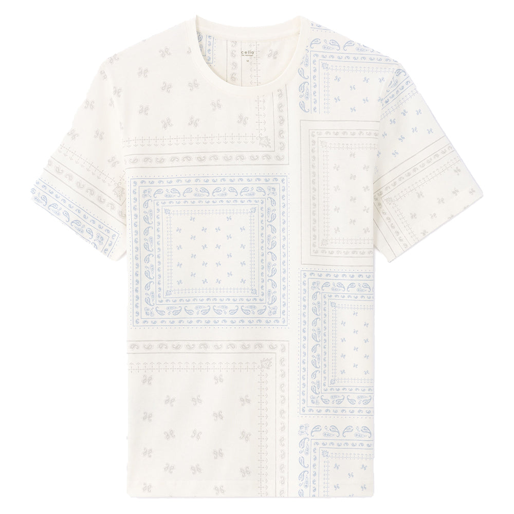 Floral Print Round Neck Boxy T-Shirt