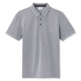 Regular Cotton Blend Polo Shirt - Blue