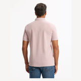 Regular Cotton Blend Polo Shirt - Pink