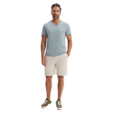 Slim V-Neck T-Shirt In Stretch Cotton