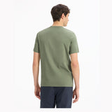 Straight V-Neck T-Shirt 100% Cotton - Green