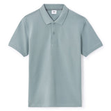 Straight Pique Polo Shirt 100% Cotton - Verdigris