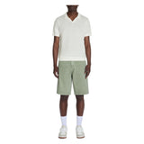 Slim-Fit 100% Cotton Knit Polo Shirt - Beige