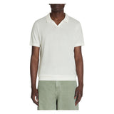 Slim-Fit 100% Cotton Knit Polo Shirt - Beige