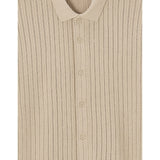 Regular Openwork Knit Shirt