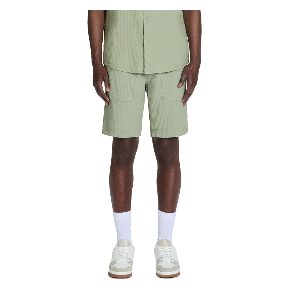 100% Cotton Bermuda Shorts - Green