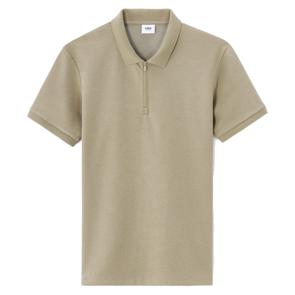 Slim Cotton Blend Polo Shirt
