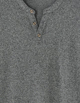 Regular Tunisian-Collar Blended T-Shirt