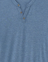 Regular Tunisian-Collar Blended T-Shirt