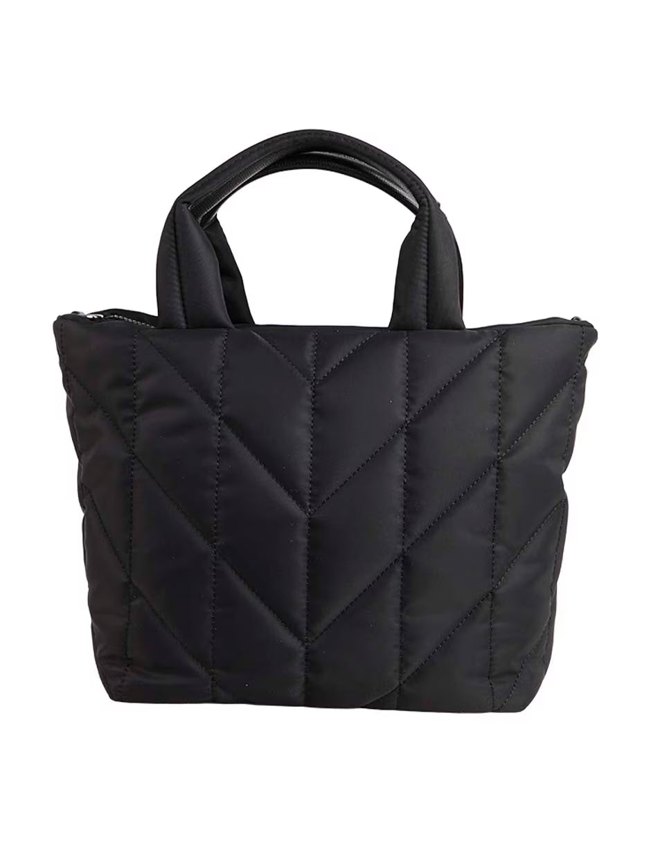 KARL LEGERFELD Women's Black Voyage Cat Sunglasses Quilted Tote Bag KB52