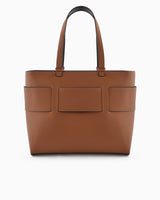 ARMANI EXCHANGE Medium shopper bag with tone-on-tone monogram AXB20