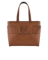 ARMANI EXCHANGE Medium shopper bag with tone-on-tone monogram AXB20