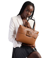 ARMANI EXCHANGE Medium shopper bag with tone-on-tone monogram AXB20