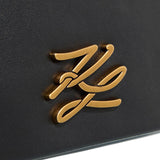 KARL LEGERFELD K/Autograph Sm Crossbody Black/Gold KB49