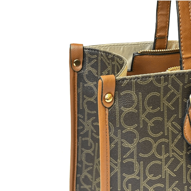 CALVIN Klein Satchel-Shoulderbag-Brown- CB33