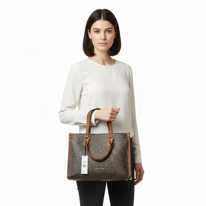 CALVIN Klein Satchel-Shoulderbag-Brown- CB33