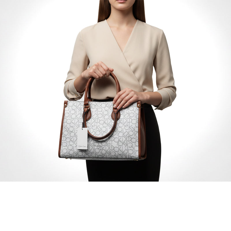 CALVIN Klein Satchel-Shoulderbag-White- CB30