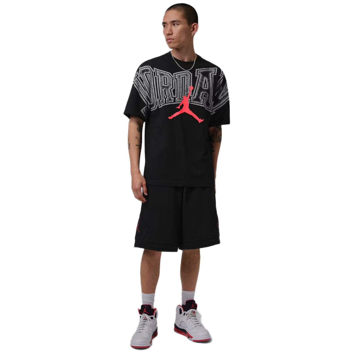 M J New Stretch Gfx Ss Crew