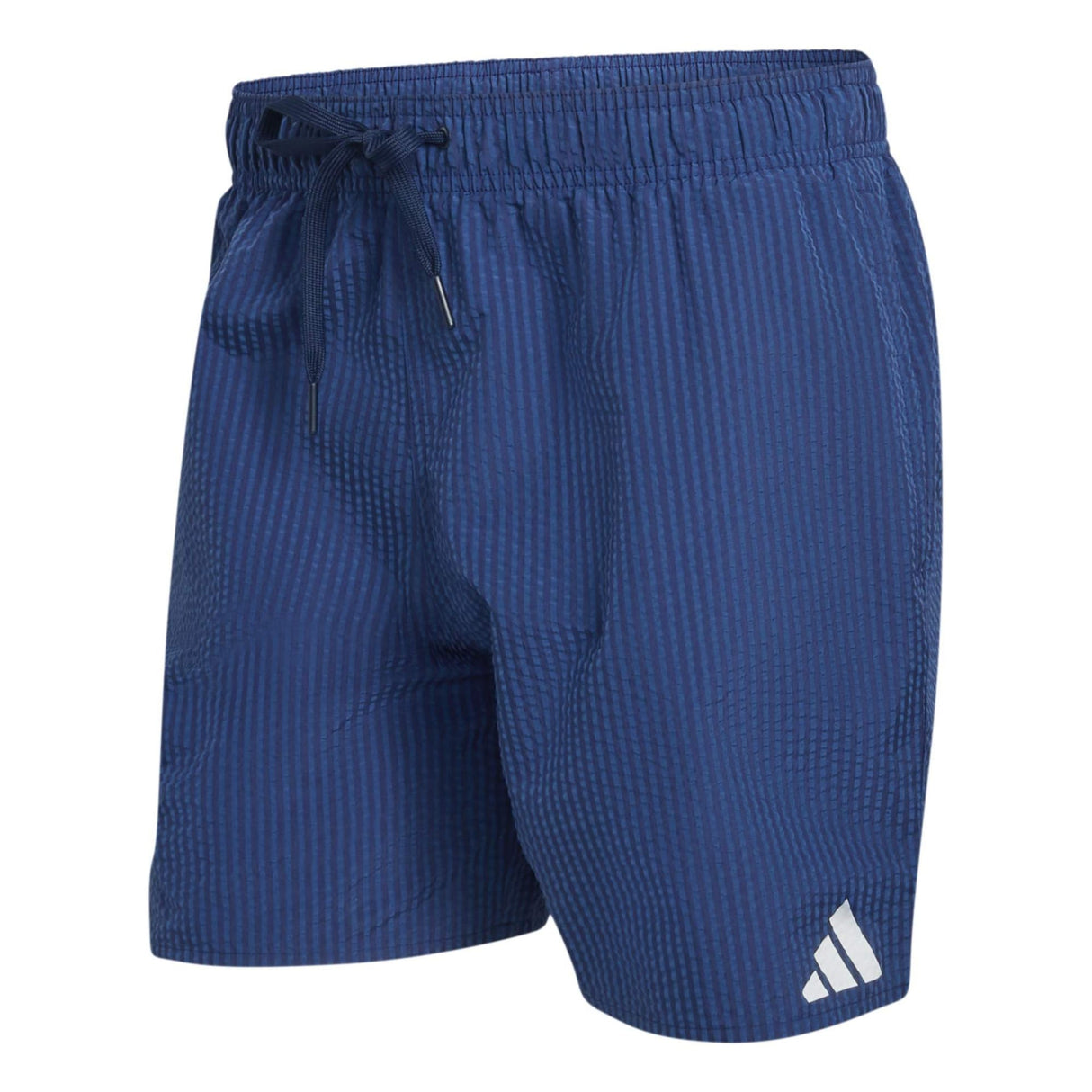 Seersucker Stripy Swim Shorts 5-Inch