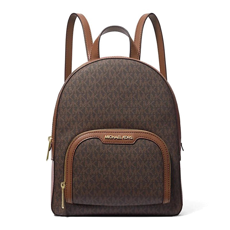 MICHAEL KORS Jaycee Medium Logo Backpack - BROWN- MK14