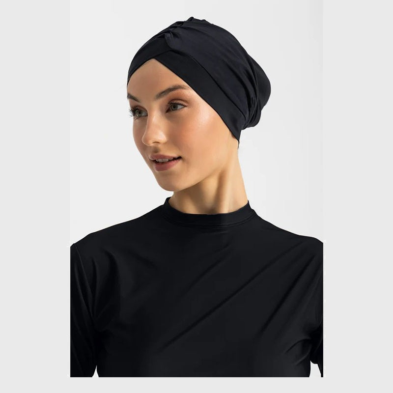 Sleek Swim Turban - Black