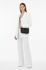 ARMANI EXCHANGE Color block shoulder bag with maxi logo AXB25