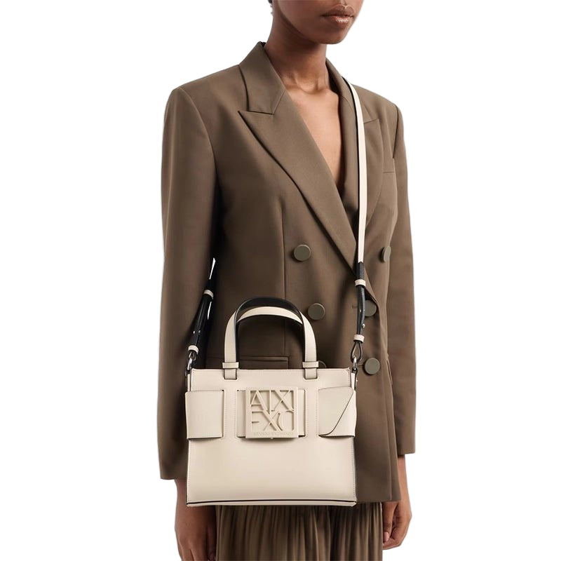 ARMANI EXCHANGE Large handbag with degradè shoulder strap AXB8 - Runner