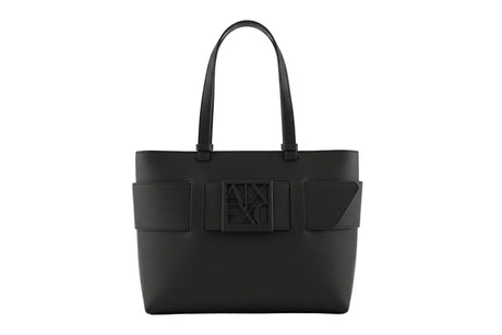 ARMANI EXCHANGE Medium shopper bag with tone - on - tone monogram AXB20 - Runner