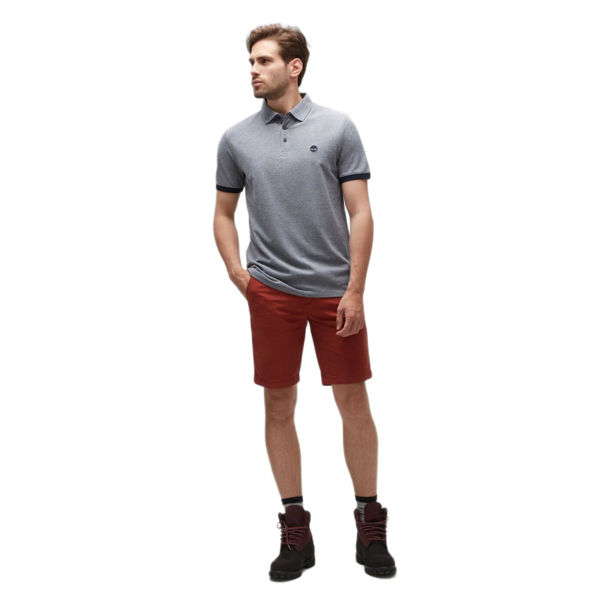Baboosic Brook Oxford Short Sleeve Polo - Runner