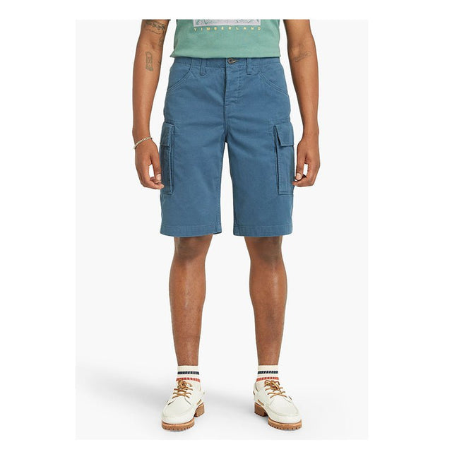 BROOKLINE Twill Cargo Short Dark Denim - Runner