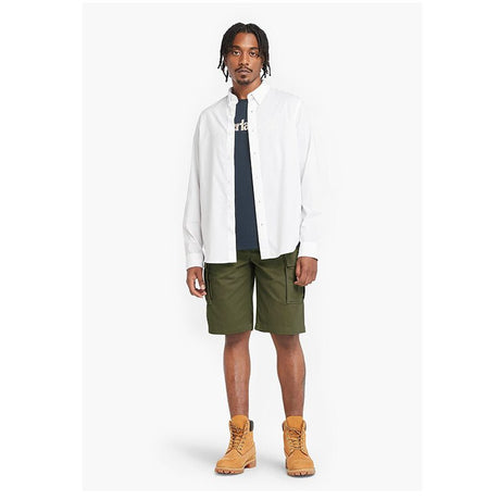 BROOKLINE Twill Cargo Short Leaf Green - Runner