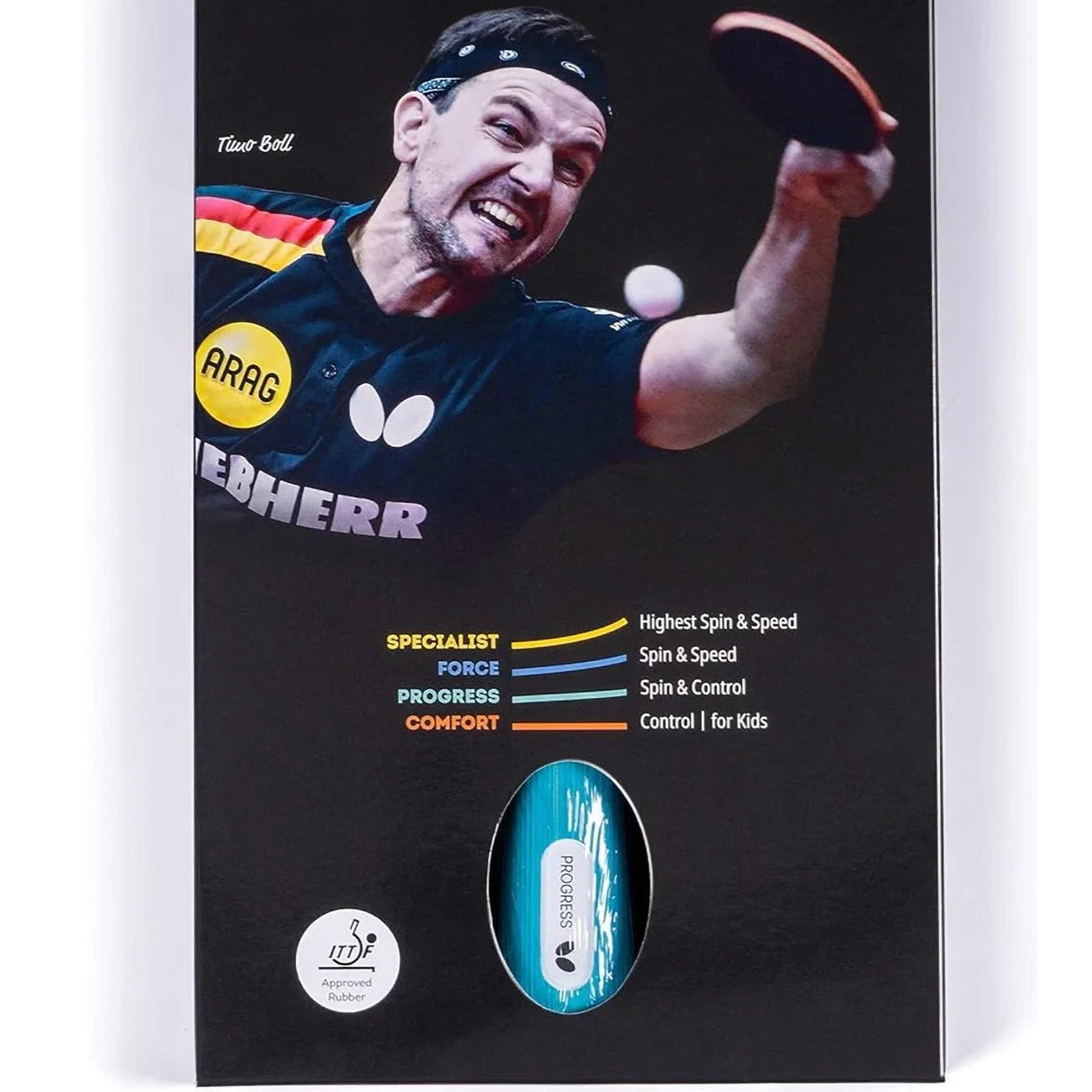 Butterfly Progress Table Tennis Racket Professional - Runner