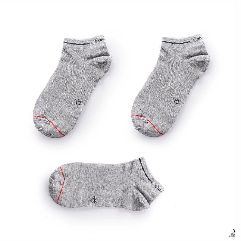 CALVIN KLEIN COTTON ANKLE 3 - PACK SOCKS SU18 - Runner