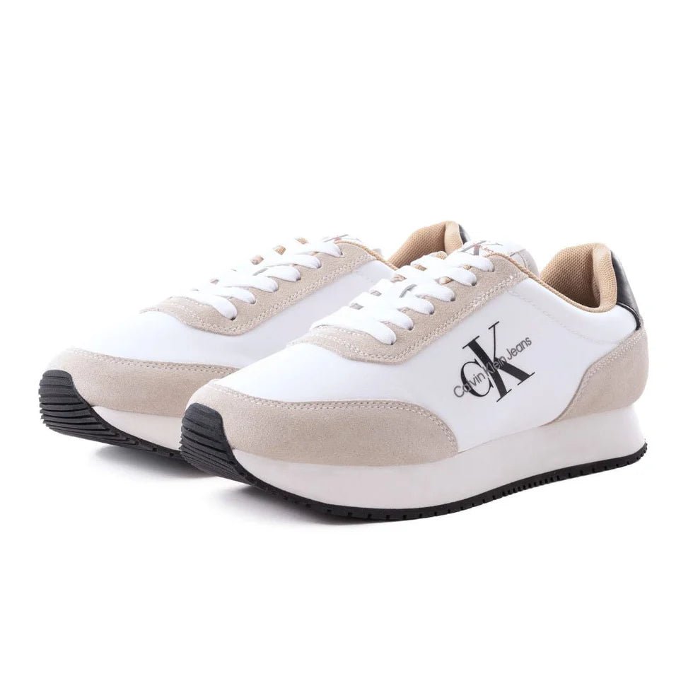 Calvin Klein Jeans Retro Runner SU - NY Mono Trainer - WHTBEGBLK CKW157 - Runner