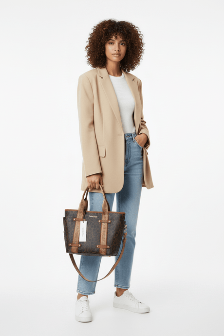 Calvin Klein Monogram Satchel HANDBAG CB96 - Runner