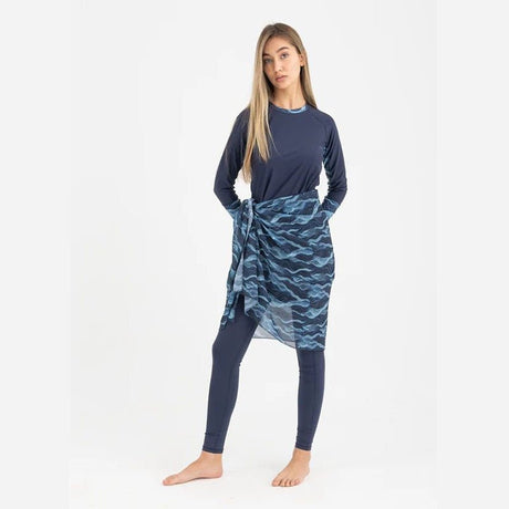 Chiffon Wrap - Deep Wave - Runner