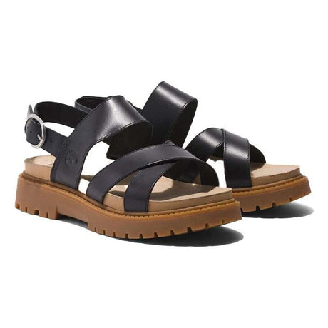CLAIREMONT WAY BACKSTRAP SANDAL BLACK FULL GRAIN - Runner