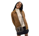 COACH Mini Rowan Crossbody Bag In Blocked Signature HB4 - Runner