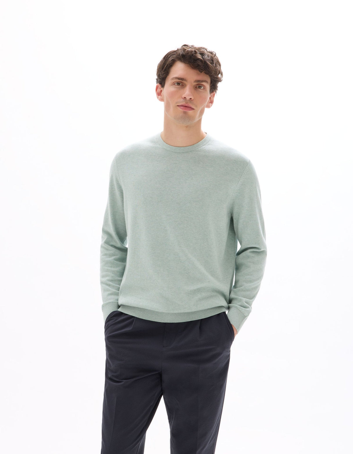 Crew Neck Sweater - Runner