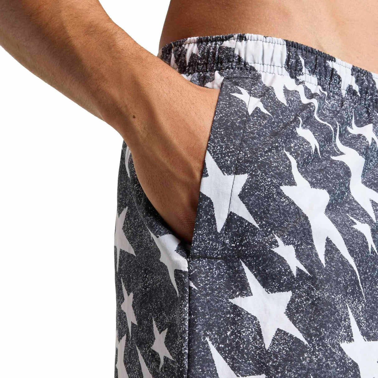 Denim Graphic 3 Stripes Swim Shorts 8 - Inch - Runner