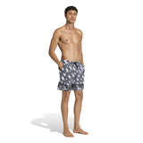 Denim Graphic 3 Stripes Swim Shorts 8 - Inch - Runner