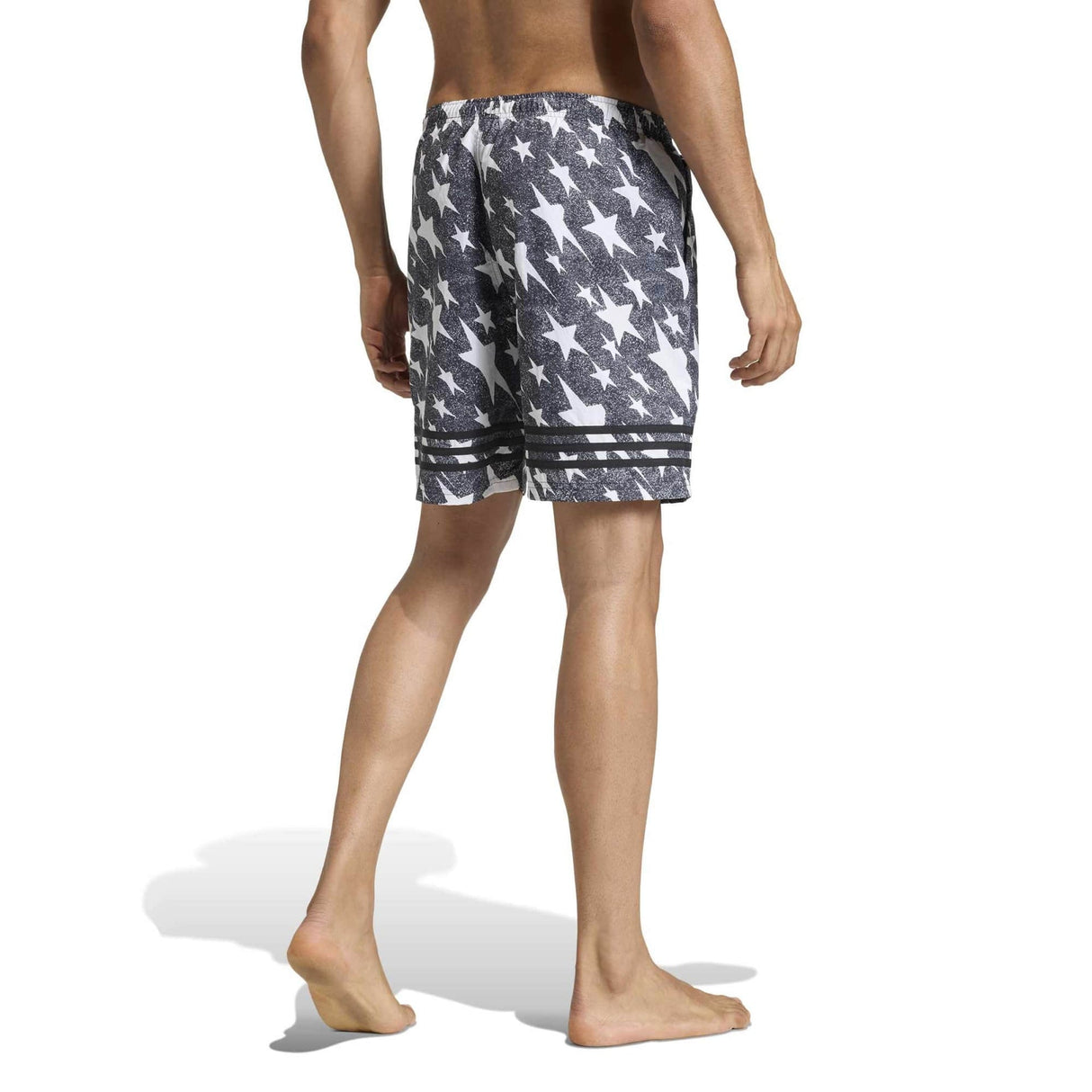 Denim Graphic 3 Stripes Swim Shorts 8 - Inch - Runner