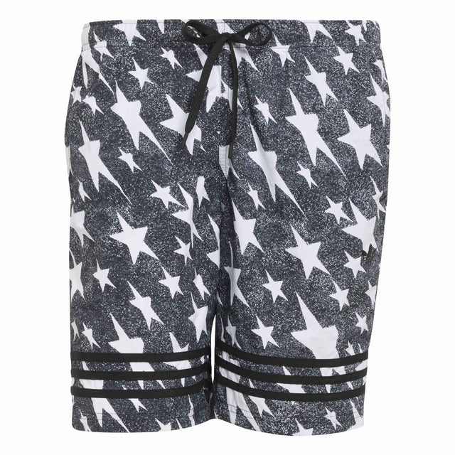 Denim Graphic 3 Stripes Swim Shorts 8 - Inch - Runner