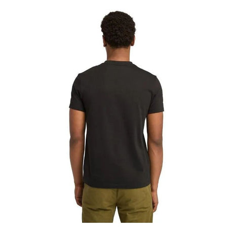 DUNSTAN RIVER V Neck Short Sleeve Tee Black - Pavement - Runner