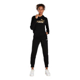 ESS+ Metallic Logo Hoodie TR PUMA Black - Runner