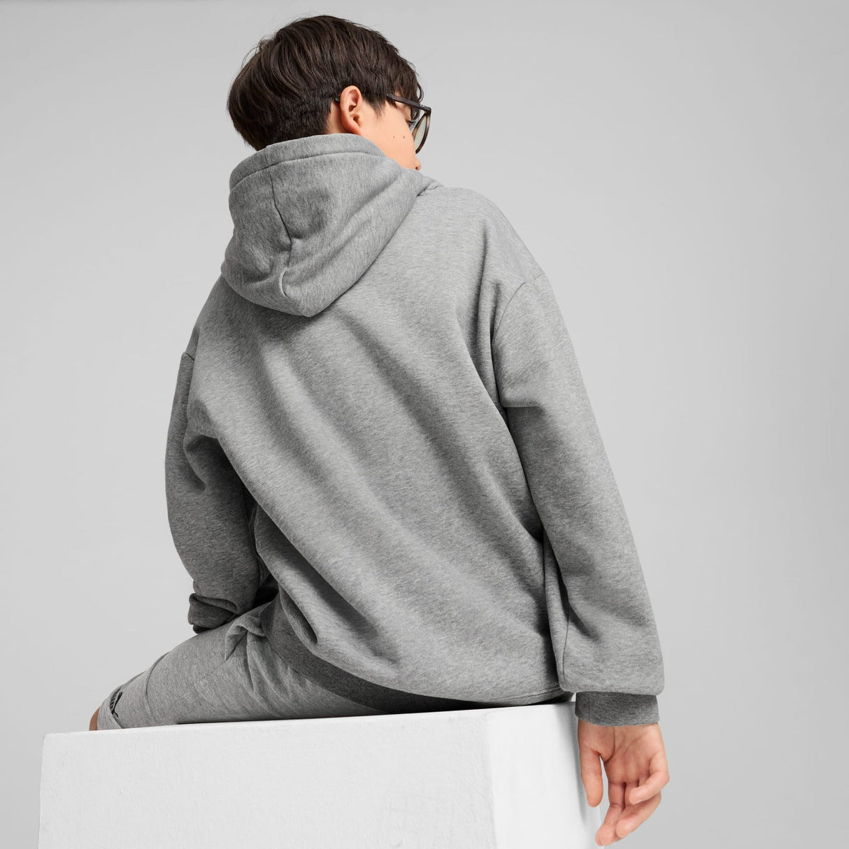 ESS Small No. 1 Logo Relaxed Fleece Hoodie Youth - Runner