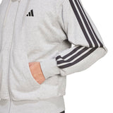 Essentials 3 - Stripes French Terry Full - Zip Hoodie - Runner