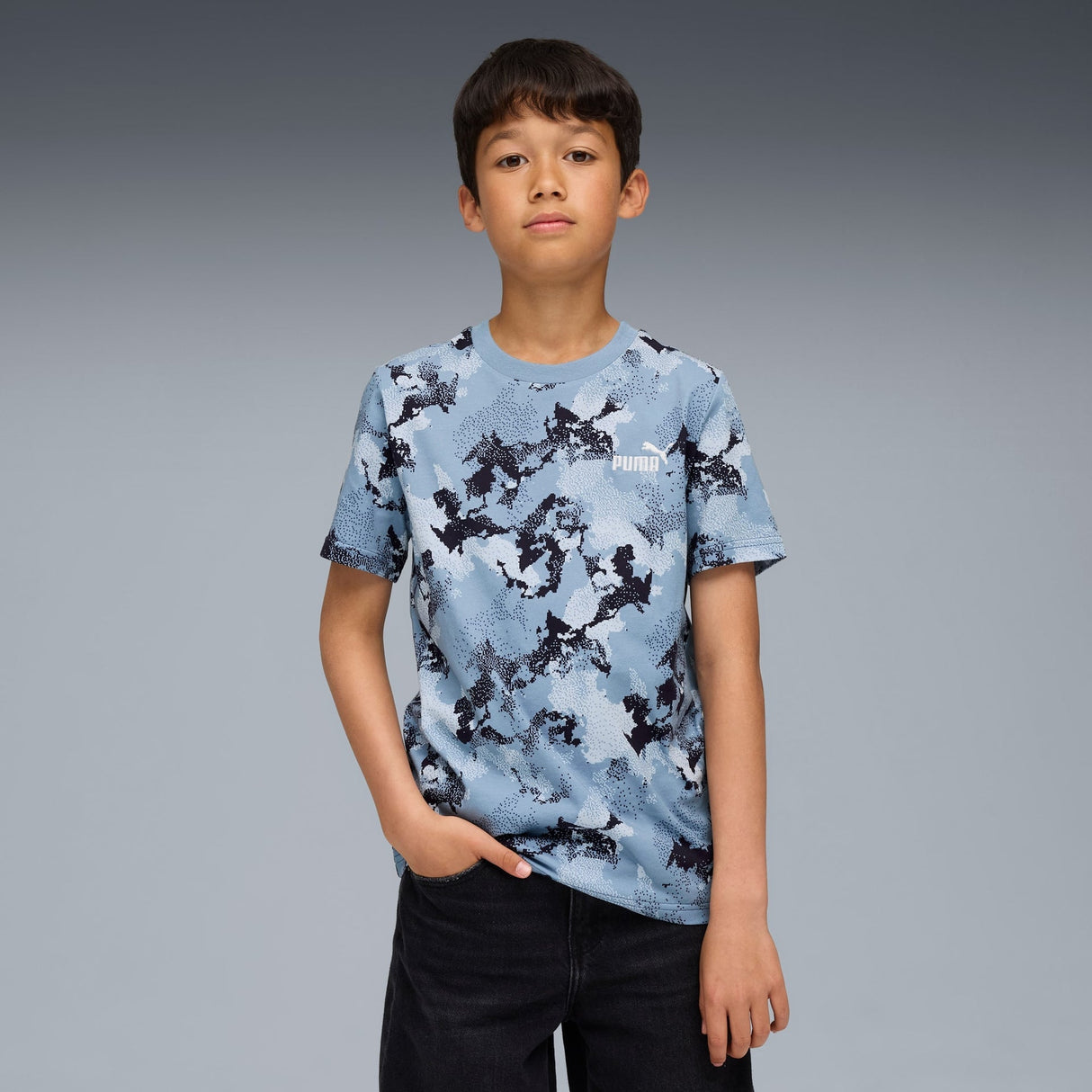 Essentials Camo All - Over Print T-shirt Youth - Runner