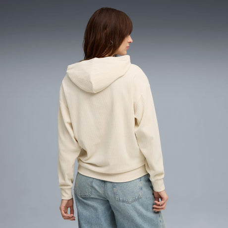 Essentials Elevated Velour Rib Hoodie Women - Runner