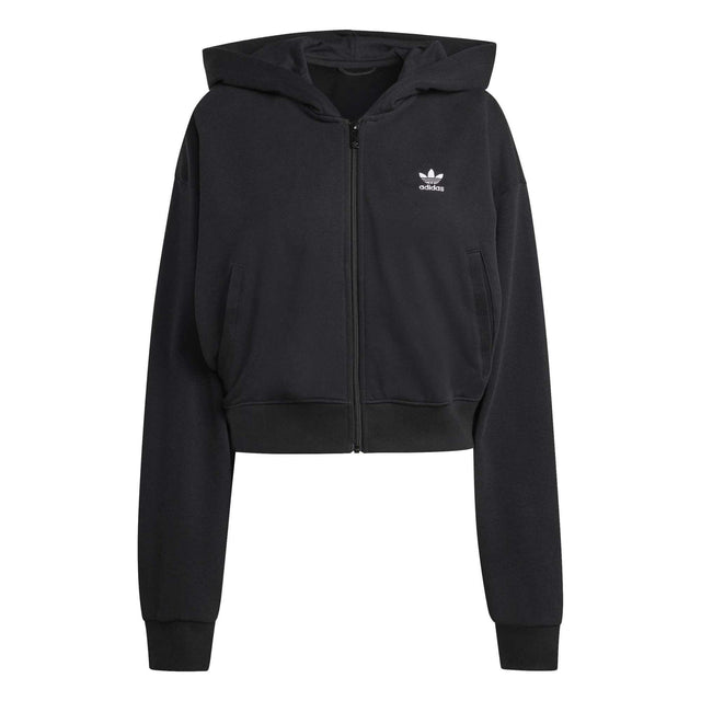 ESSENTIALS FRENCH TERRY CROPPED ZIP HOODIE - Runner